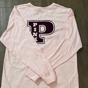 PINK Victoria's Secret Light Pink Long Sleeve Tee